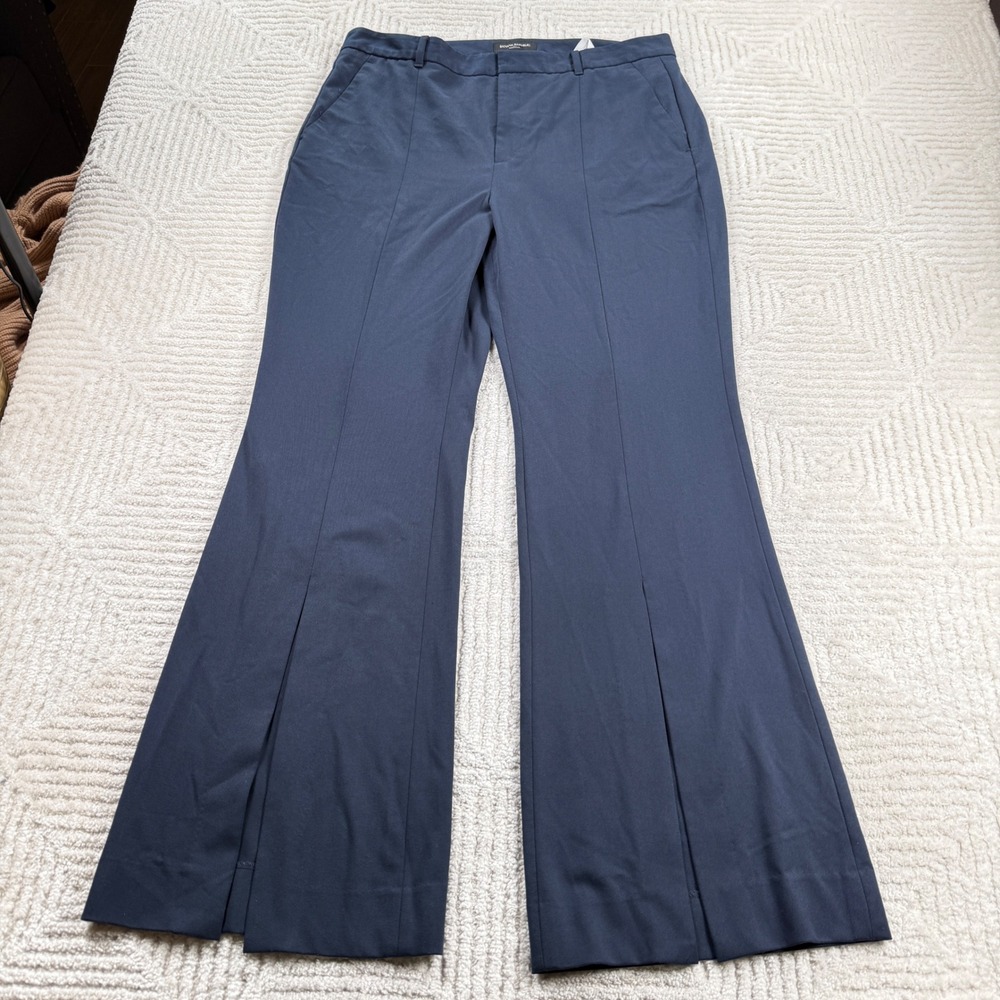 Banana Republic Bootcut Trousers Womens 14 Navy Pants Academia Quiet Luxury Work